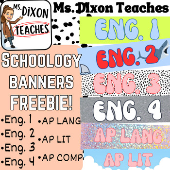 Preview of SCHOOLOGY Course Picture/banner  FREEBIE