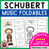 Music Composer Worksheets - SCHUBERT Biography Research an