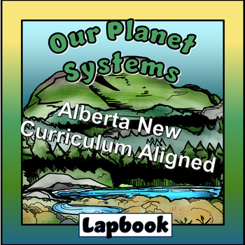 Preview of SCI4.3a Our Planet Systems Language Editable Lapbook-New Alberta Curriculum