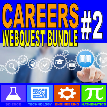 Preview of SCIENCE CAREER WEBQUEST BUNDLE #2 (20 Internet Sheets / STEM / Sub Plans)