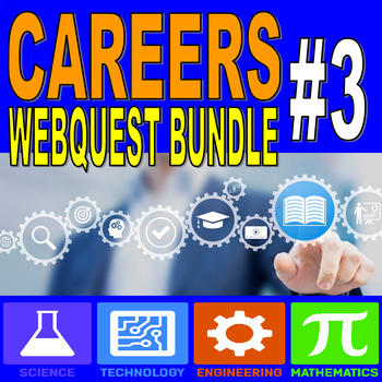 Preview of SCIENCE CAREER WEBQUEST BUNDLE #3 (20 Internet Sheets / Distance Learning / Sub)