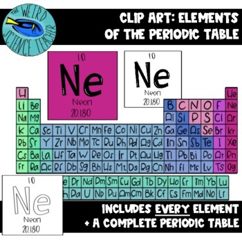 Preview of SCIENCE -Chemistry CLIP ART - Elements of the Periodic Table