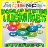 SCIENCE DEFINITIONS & SLIDESHOW BUNDLE #1 (Distance Learni
