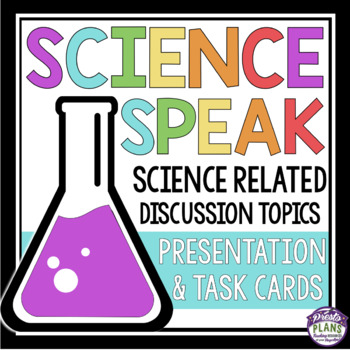 Preview of Science Discussion or Debate Topics - Task Cards Activity or Bell-Ringer Prompts