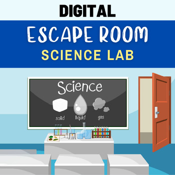 Preview of SCIENCE Digital Escape Room | STEAM | SCIENCE Review Magnets Water Cycle