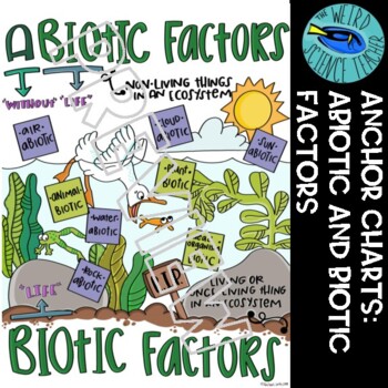 Preview of SCIENCE (ECOSYSTEMS) SCAFFOLDED NOTES/ ANCHOR CHART: ABIOTIC AND BIOTIC FACTORS