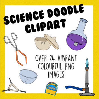 Preview of SCIENCE EQUIPMENT DOODLE CLIPART