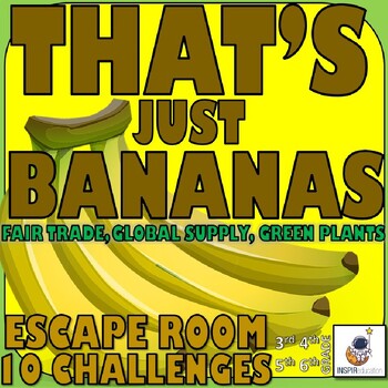 Preview of SCIENCE Escape Room - Green Plant Growth, Fair Trade, Banana farming and sales