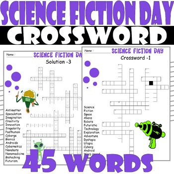 SCIENCE FICTION DAY Crossword Puzzle All about SCIENCE FICTION DAY