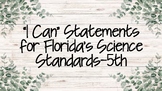 SCIENCE FLORIDA STANDARDS 5TH "I CAN" STATEMENTS-FARMHOUSE