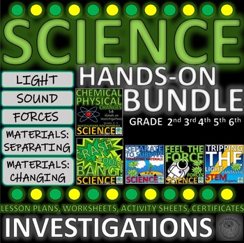 Preview of SCIENCE: Hands on Investigations - Activities, Plans, Certificates, Worksheets