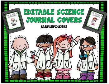 Preview of EDITABLE SCIENCE JOURNAL COVERS