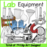 Science Lab Equipment and Tools Clip Art | Beaker, Flask, 