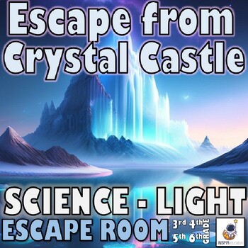 Preview of SCIENCE: Light Escape Room - 8 Challenges, Key, Resources, Print and Go