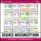 SCIENCE MISCONCEPTIONS Poster Set - Science Literacy