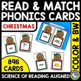 SCIENCE OF READING CENTERS PHONICS CHRISTMAS TASK CARDS WO