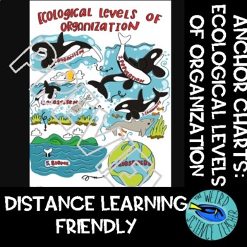 Preview of SCIENCE SCAFFOLDED NOTES/ ANCHOR CHART: ECOLOGICAL LEVELS OF ORGANIZATION