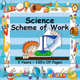 SCIENCE - SCHEME OF WORK - MASSIVE FILE COVERING 3 YEARS -