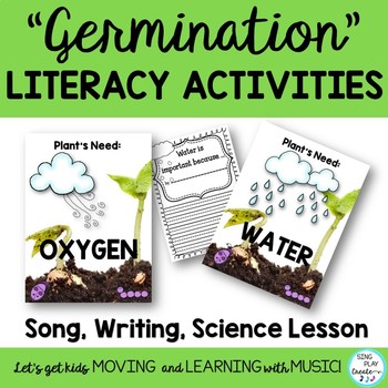 Preview of Water Cycle Literacy Activities and Song "Germination": Science Song
