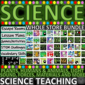 Preview of SCIENCE STORE BUNDLE * All topics, lesson plans, resources, worksheets, games