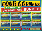 SCIENCE-THEMED FOUR CORNERS GAME 8-RESOURCE BUNDLE