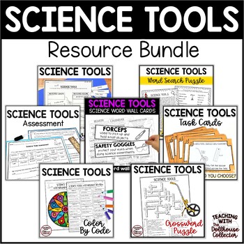 SCIENCE TOOLS BUNDLE! Word Wall+Task Cards+Word Search+Vocabulary ...