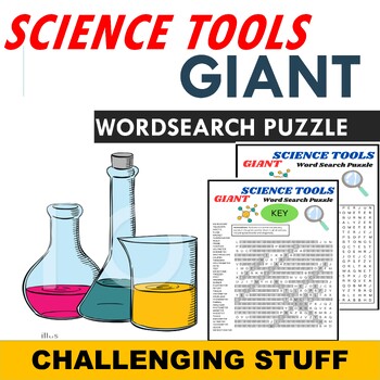 Preview of SCIENCE TOOLS Giant Word Search Puzzle