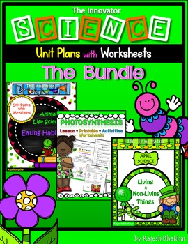 Preview of SCIENCE – Unit Packs with Worksheets - The Bundle