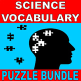SCIENCE VOCABULARY MEGA BUNDLE (30 Puzzles!  10 Articles! 