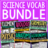 SCIENCE Vocabulary Posters | Biology, Chemistry, Physics, 