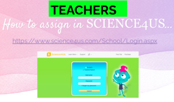 Preview of SCIENCE4us Teacher Guide