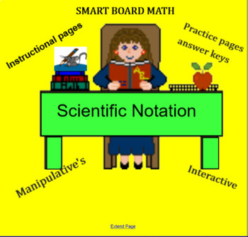 Preview of SCIENTIFIC NOTATION; for Smart boards.