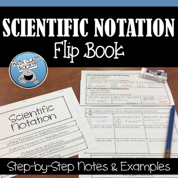 Preview of SCIENTIFIC NOTATION FLIP BOOK