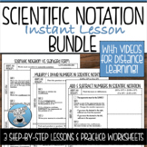 SCIENTIFIC NOTATION GUIDED NOTES AND PRACTICE BUNDLE