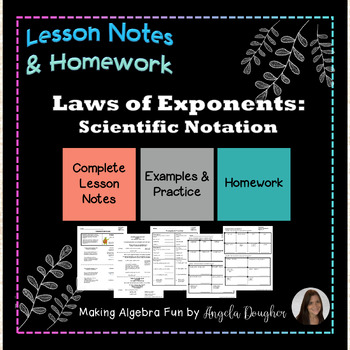 exponents and scientific notation homework 2 answer key