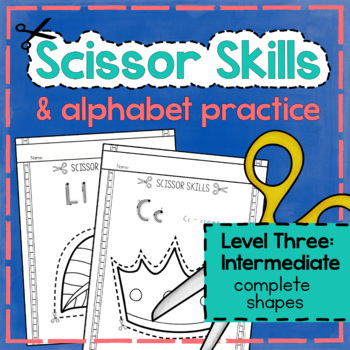 Preview of SCISSOR SKILLS preschool Scissor Cutting Practice Sheets Scissor Practice