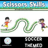 Preschool Kindergarten SCISSORS SKILLS Soccer Themed