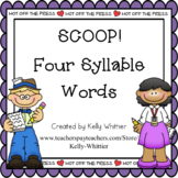 SCOOP! Four Syllable Word Card Game