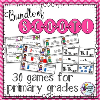 Preview of 30 ELA Math and Science Scoot Games Bundle