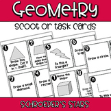 SCOOT! First Grade Geometry Review - 2D and 3D Shapes