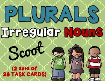 Preview of Irregular Plural Nouns Task Cards