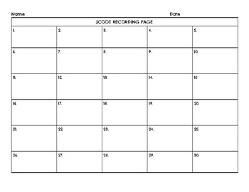 SCOOT Recording Pages by Teach Support Blog | TPT