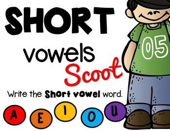 Preview of CVC Short Vowels Scoot Task Cards