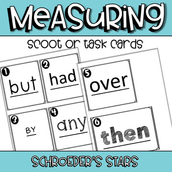 Preview of SCOOT! Sight Word Measuring