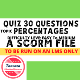 SCORM 1.2 QUIZ FILE: Topic-Percentages, Difficulty-Easy to