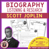 SCOTT JOPLIN Music Listening and Biography Research Activi