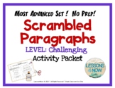 Scrambled Paragraph Writing Activities: CHALLENGING LEVEL