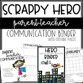 SCRAPPY HERO Communication Binder - Editable