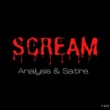 Preview of SCREAM - Spooky Analysis & Satire Lesson (Slides, Activity, & Discussion Guide)