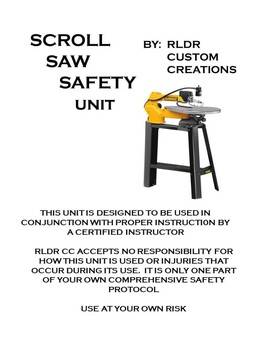Preview of SCROLL SAW SAFETY PACKAGE - Industrial Arts